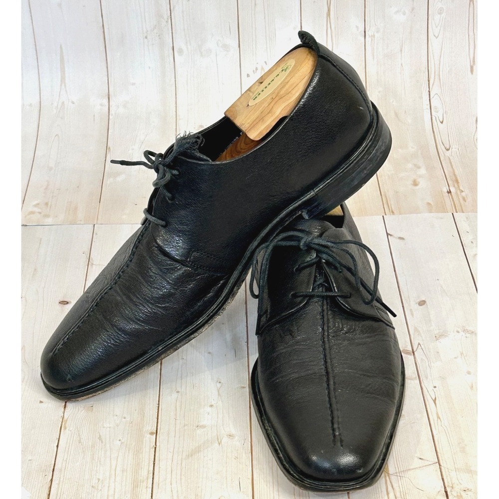 Cole Haan Cain Center Seam Ox II Men 9.5 M‎ Dress Shoes Black Leather C06399
